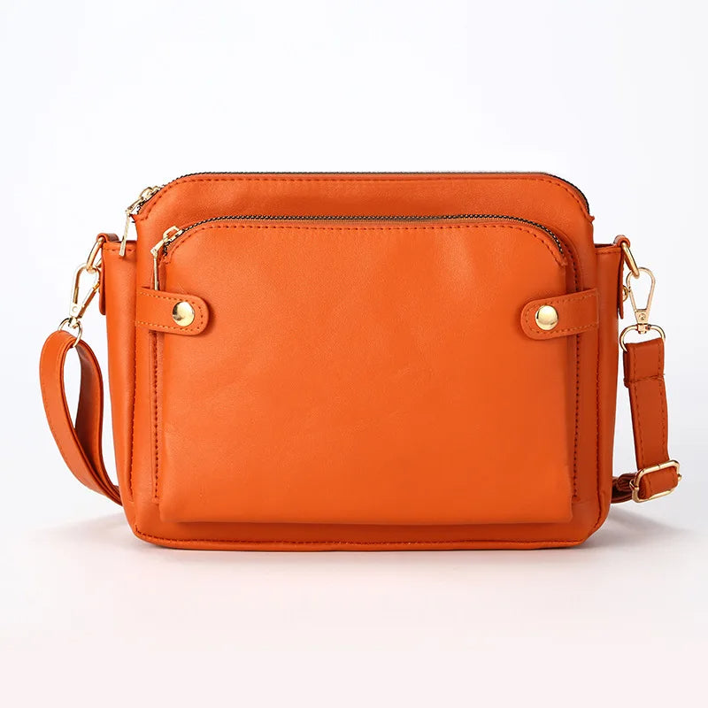 Leather crossbody bag